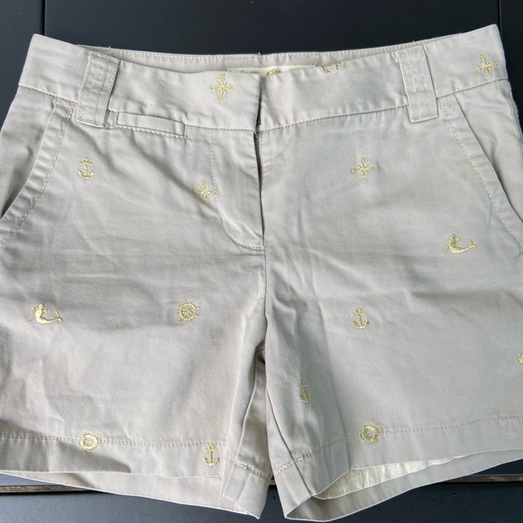 J Crew City Fit Mermaid Embroidered Short - Picture 1 of 3
